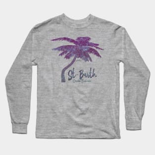 St. Barth, French Caribbean, Palm Tree Long Sleeve T-Shirt